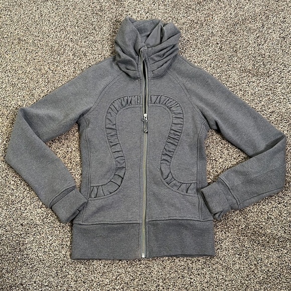 Lululemon gray glitter cuddle up jacket size 2 - Picture 5 of 16